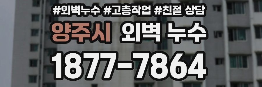 양주시 외벽 누수