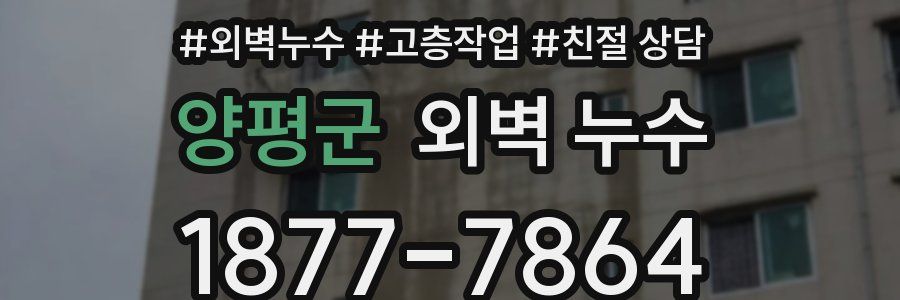 양평군 외벽 누수