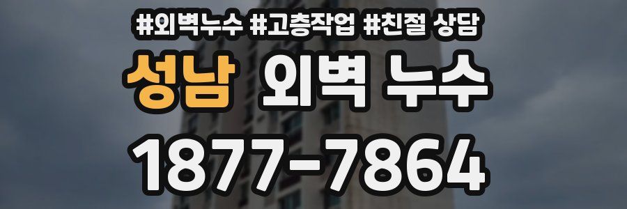 성남 외벽 누수