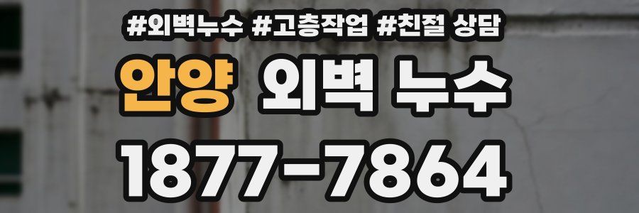 안양 외벽 누수