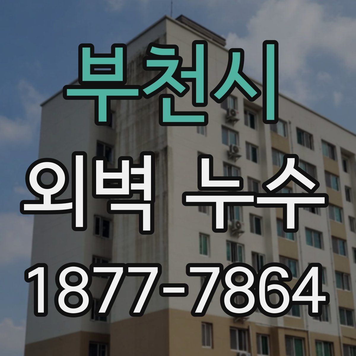 부천시 외벽 누수 관리에 필요한 정기 점검