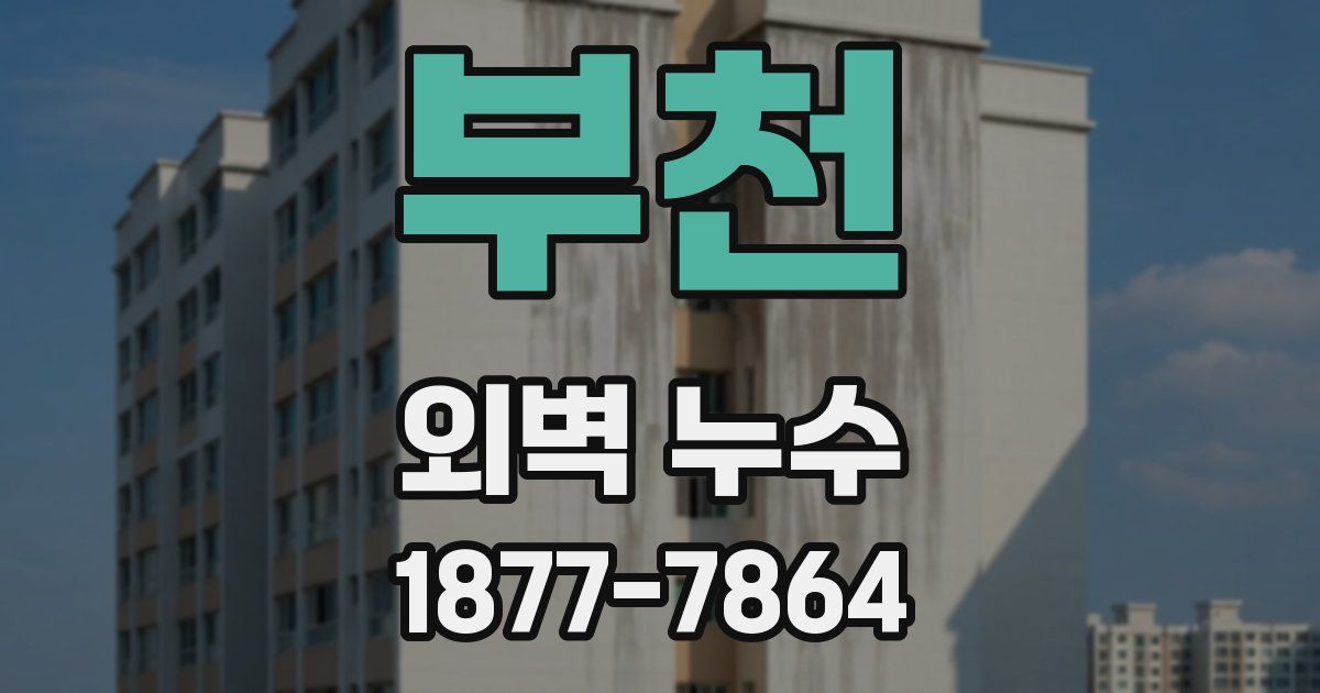 부천 외벽 누수