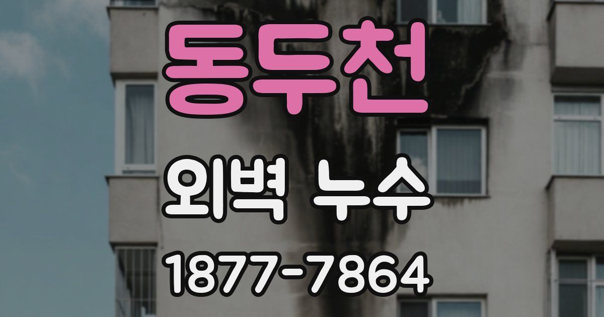 동두천 외벽 누수