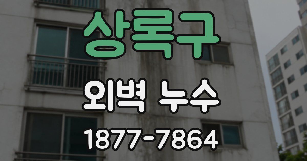 상록구 외벽 누수