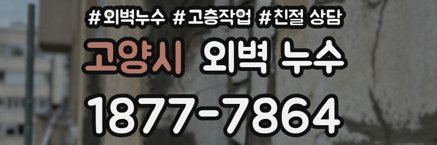 고양시 외벽 누수