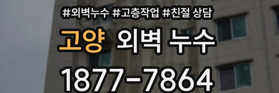 고양 외벽 누수