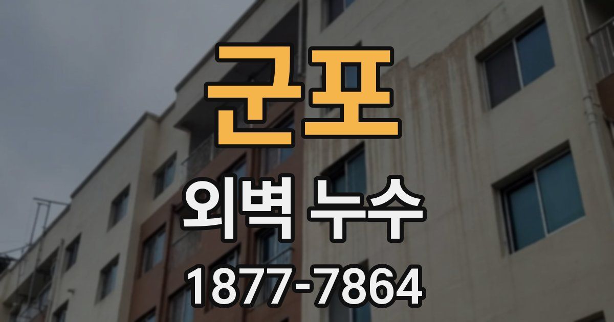 군포 외벽 누수