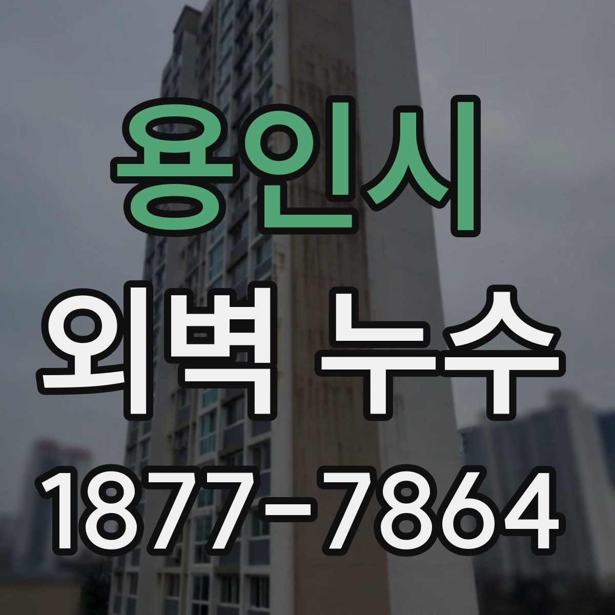 용인시 외벽 누수 수리 전 비교해야 할 공정들