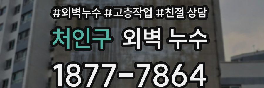 처인구 외벽 누수