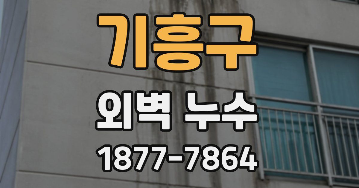 기흥구 외벽 누수