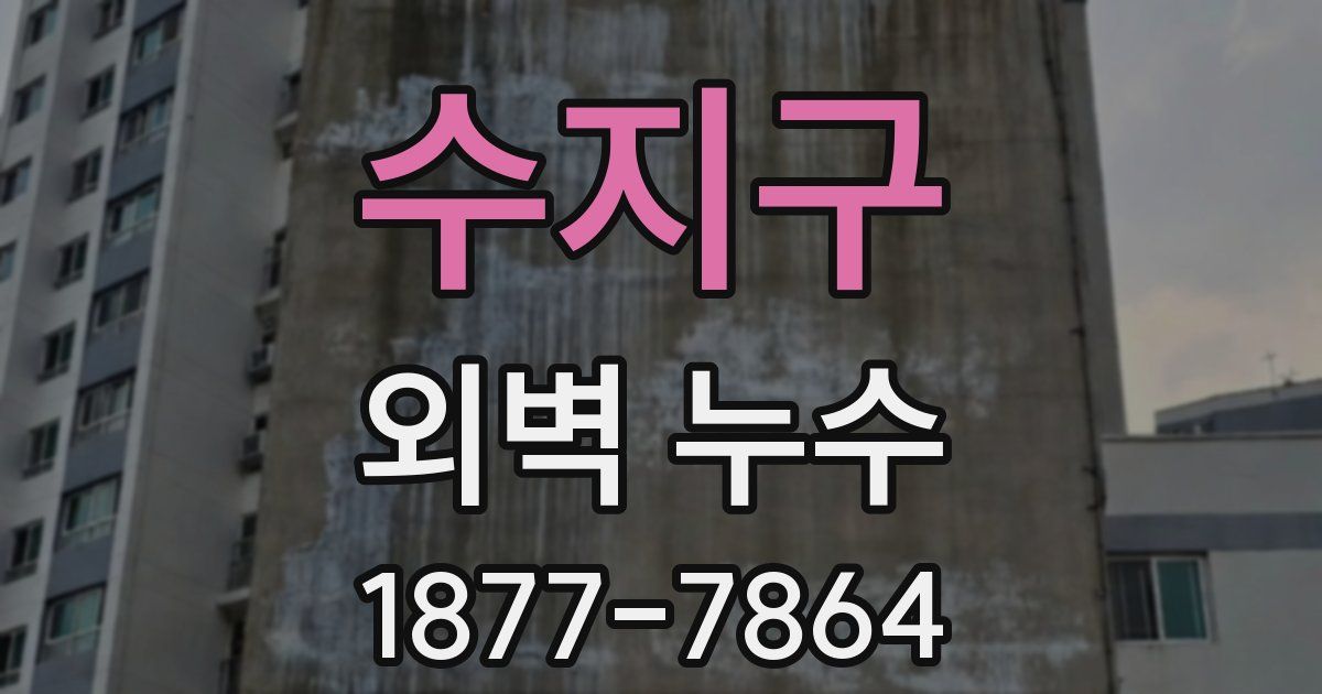 수지구 외벽 누수