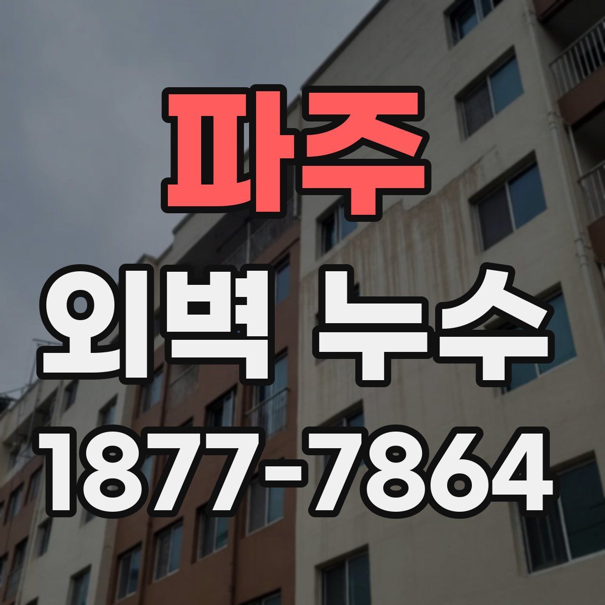 파주 외벽 누수
