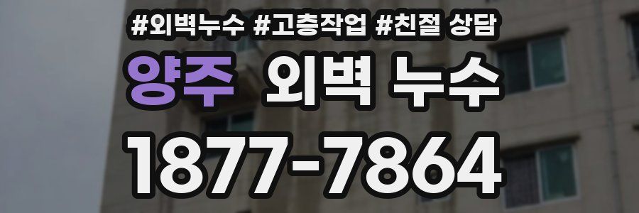 양주 외벽 누수