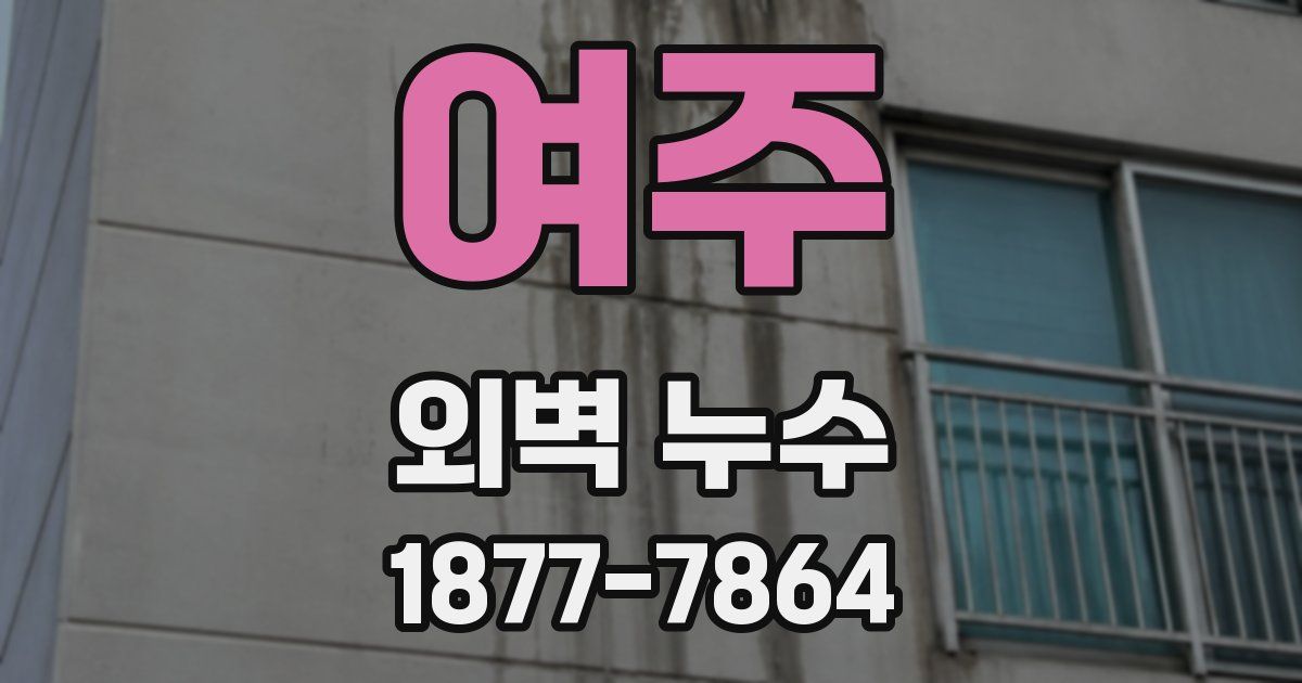 여주 외벽 누수