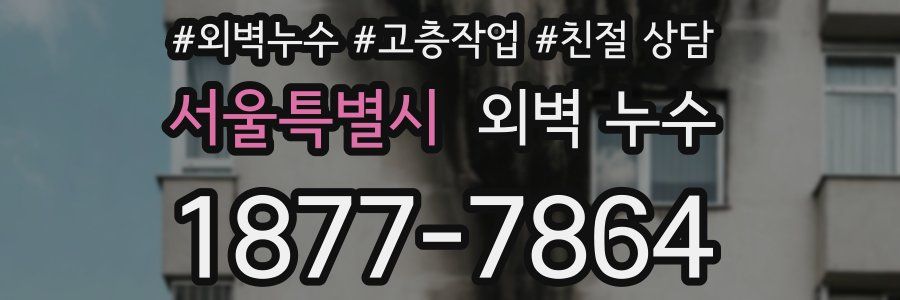 서울특별시 외벽 누수