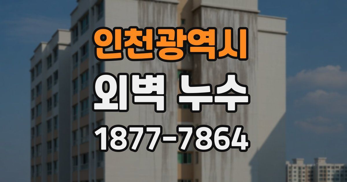 인천광역시 외벽 누수