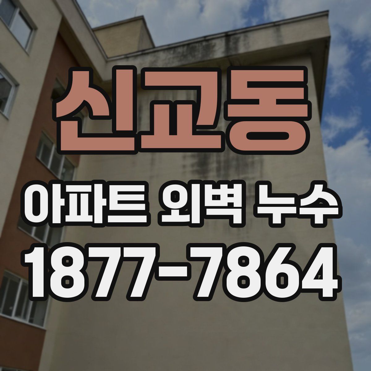 신교동 아파트 외벽 누수