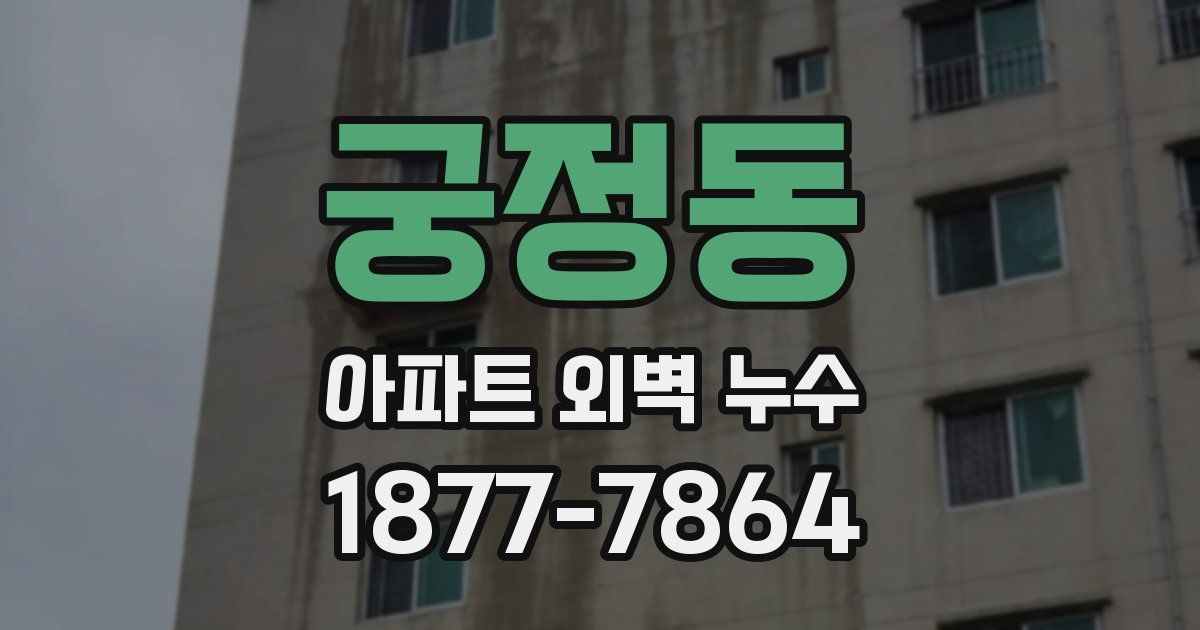 궁정동 아파트 외벽 누수