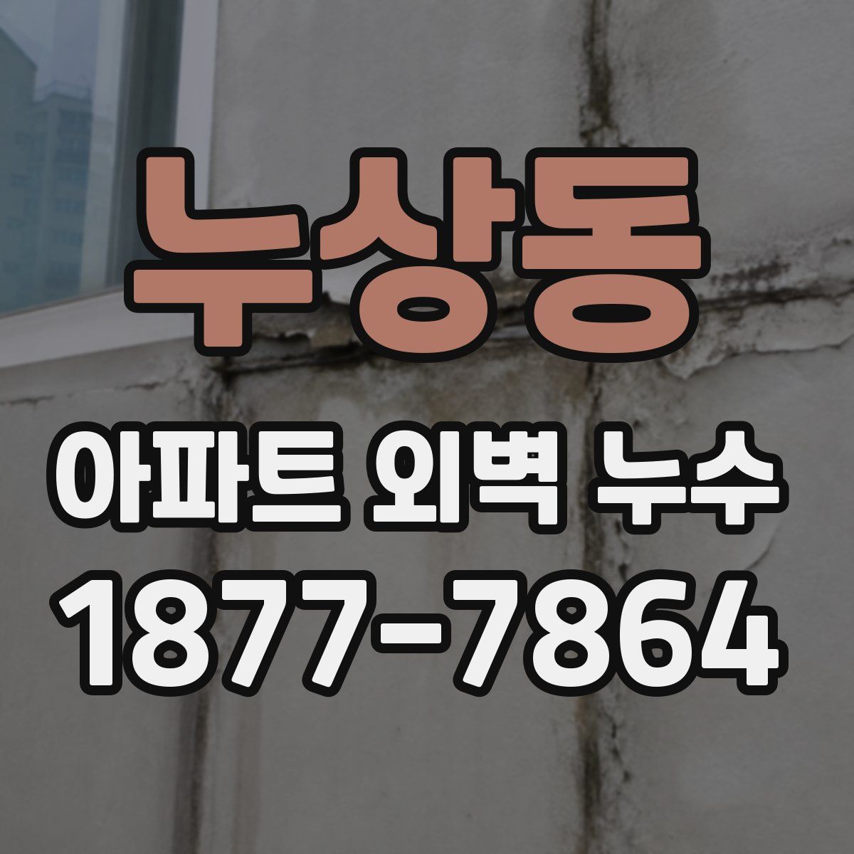 누상동 아파트 외벽 누수