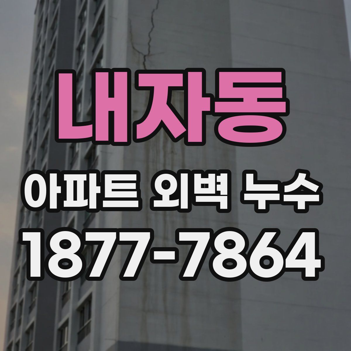 내자동 아파트 외벽 누수