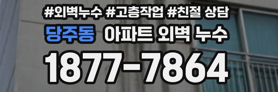 당주동 아파트 외벽 누수