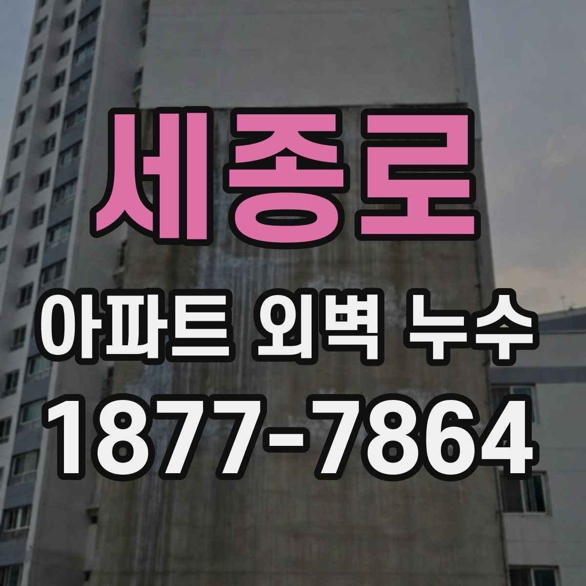 세종로 아파트 외벽 누수 상황에서 입주민이 해야 할 일