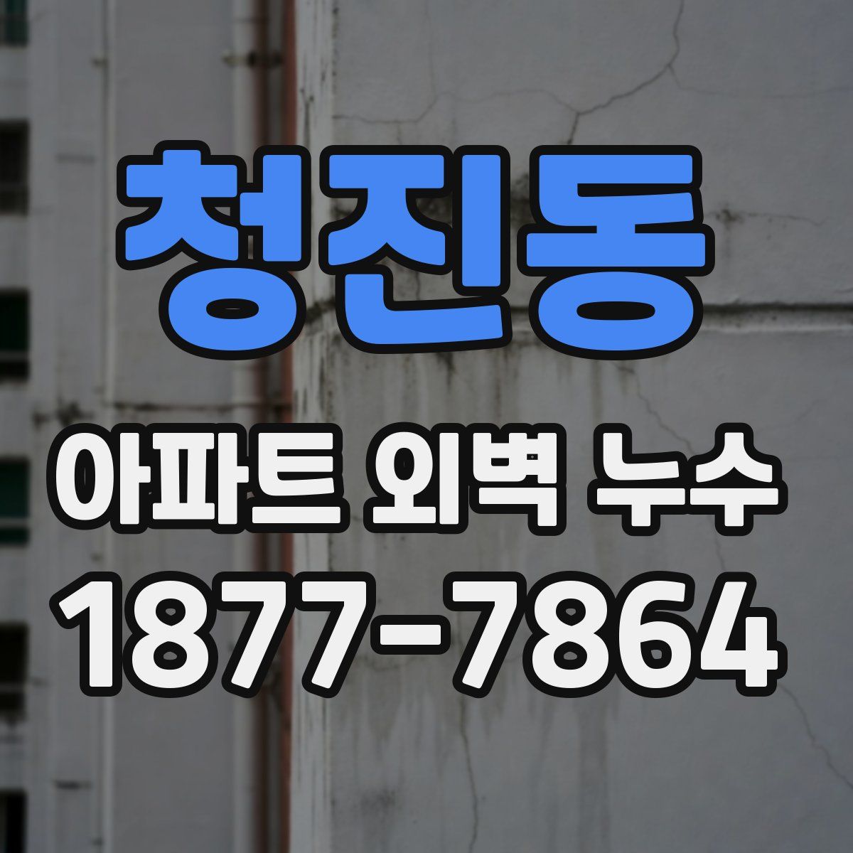 청진동 아파트 외벽 누수