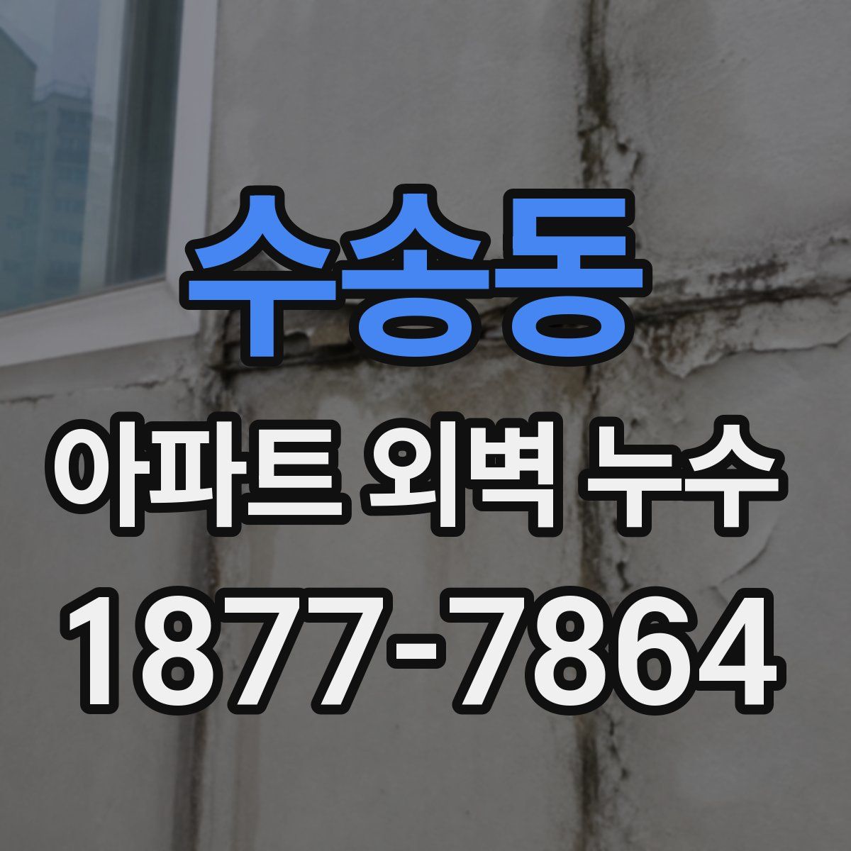 수송동 아파트 외벽 누수