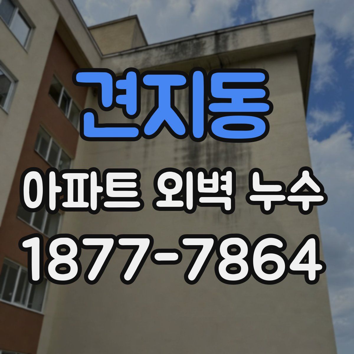 견지동 아파트 외벽 누수