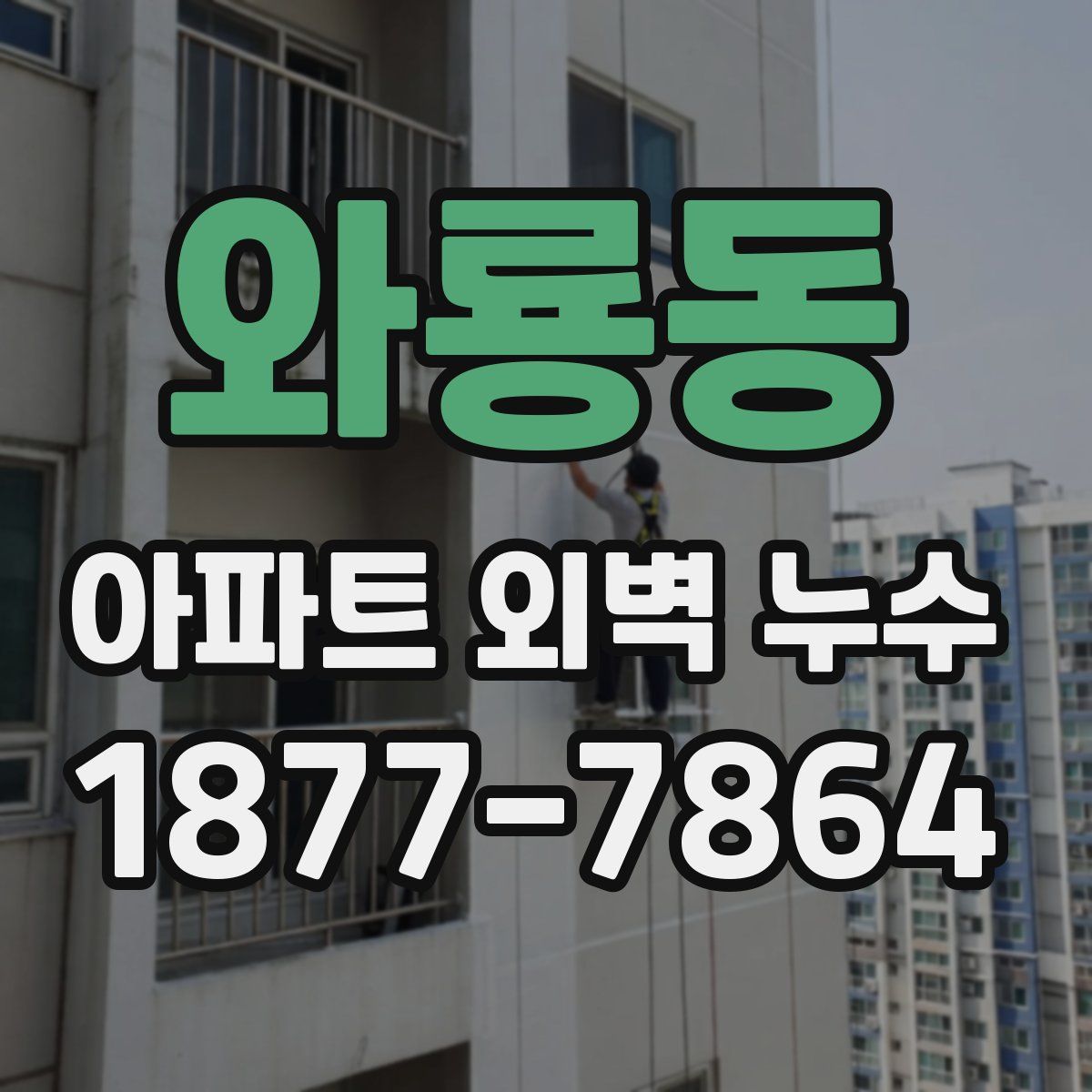 와룡동 아파트 외벽 누수