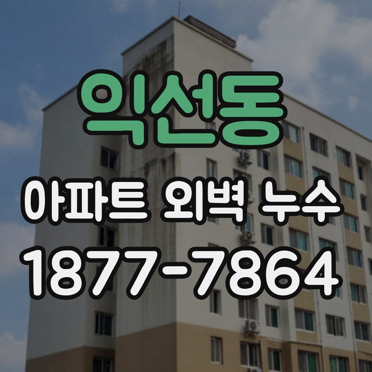 익선동 아파트 외벽 누수