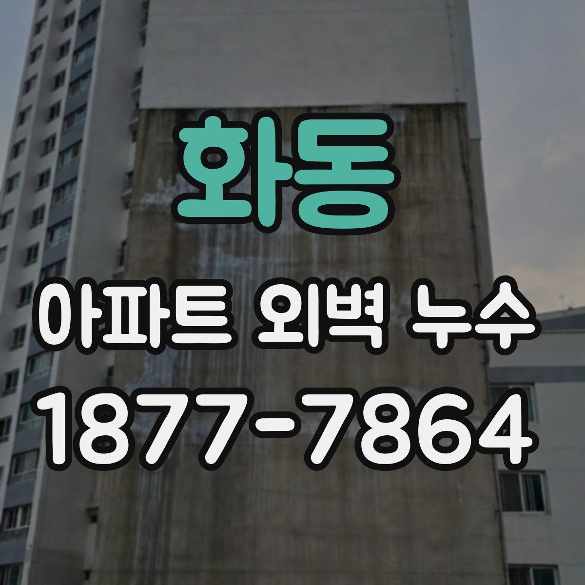 화동 아파트 외벽 누수