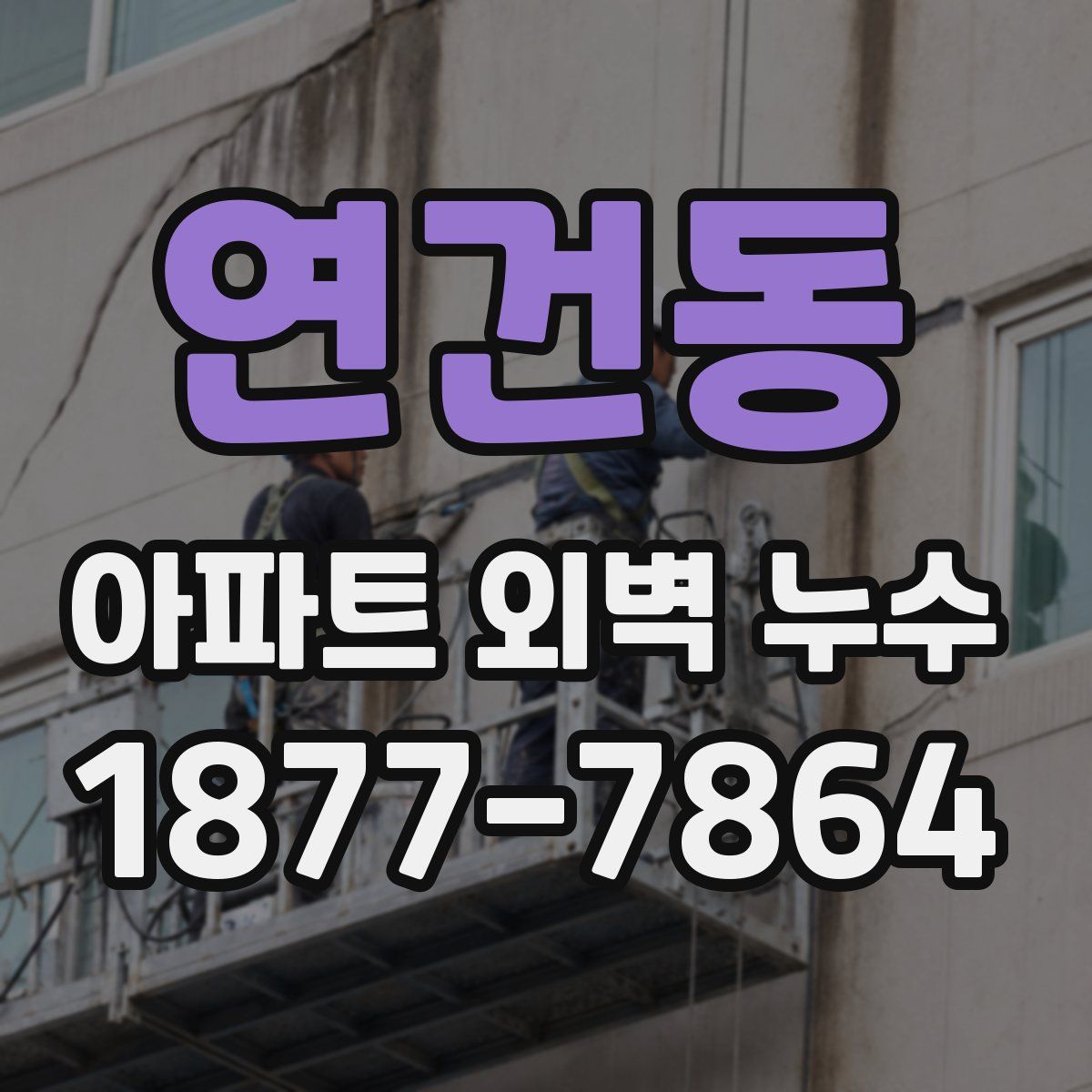 연건동 아파트 외벽 누수