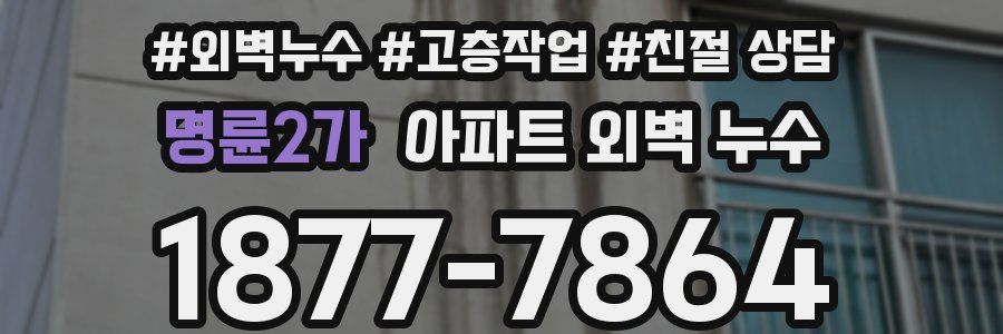 명륜2가 아파트 외벽 누수