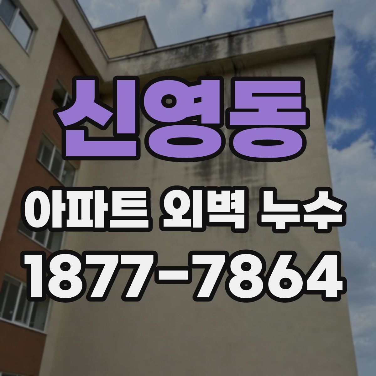 신영동 아파트 외벽 누수