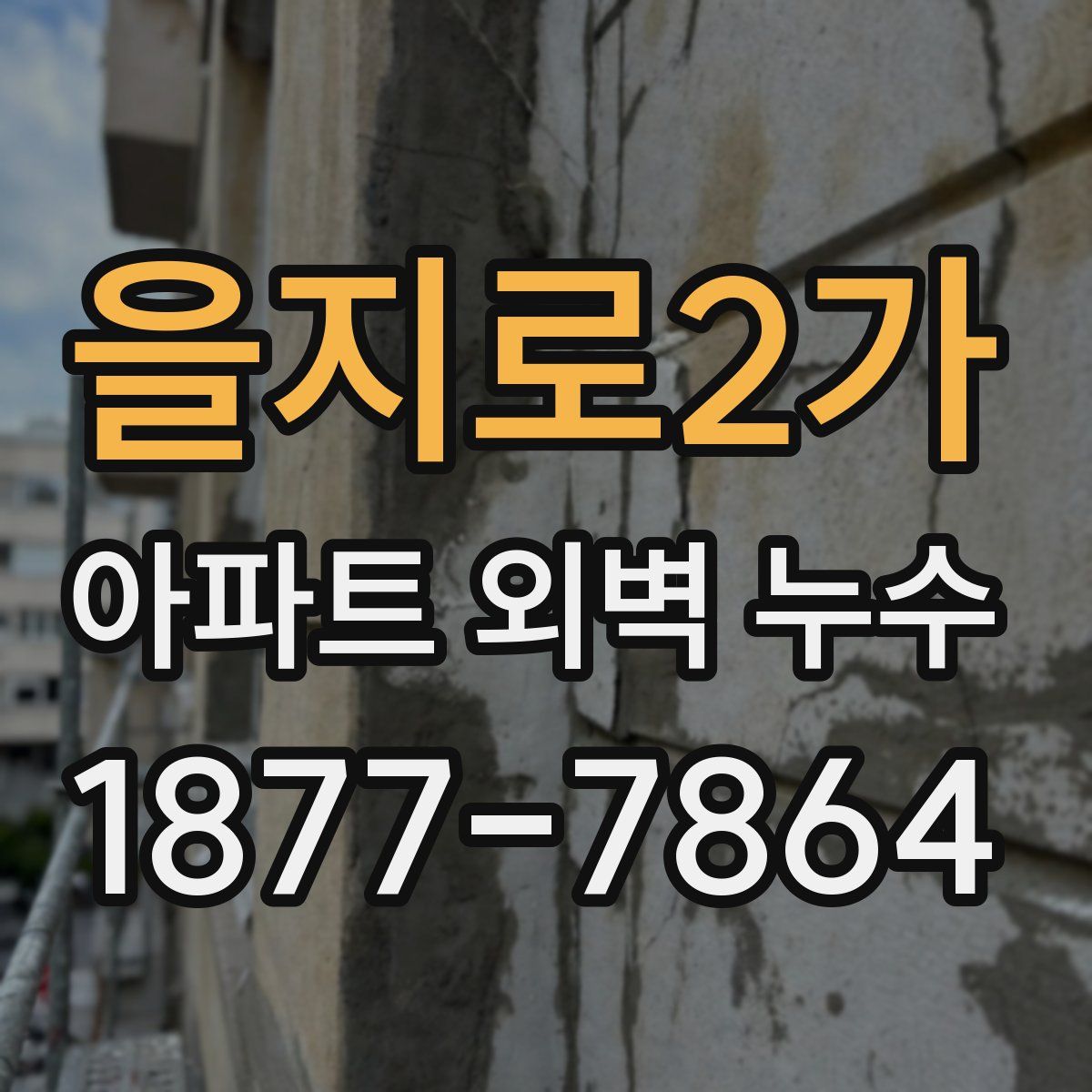을지로2가 아파트 외벽 누수