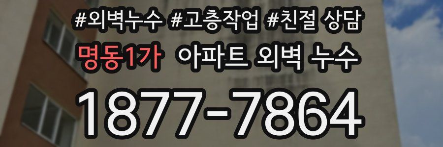 명동1가 아파트 외벽 누수