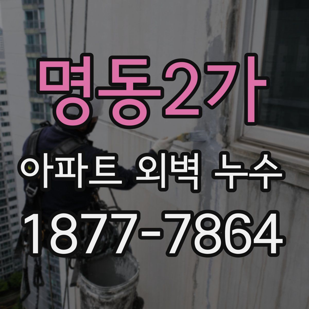 명동2가 아파트 외벽 누수