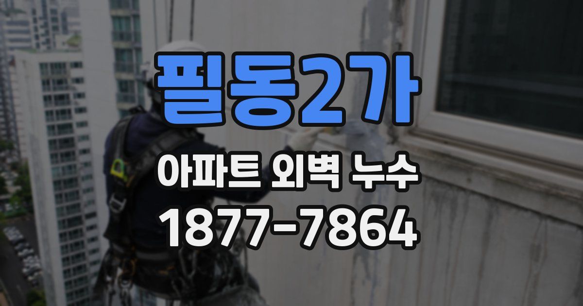필동2가 아파트 외벽 누수