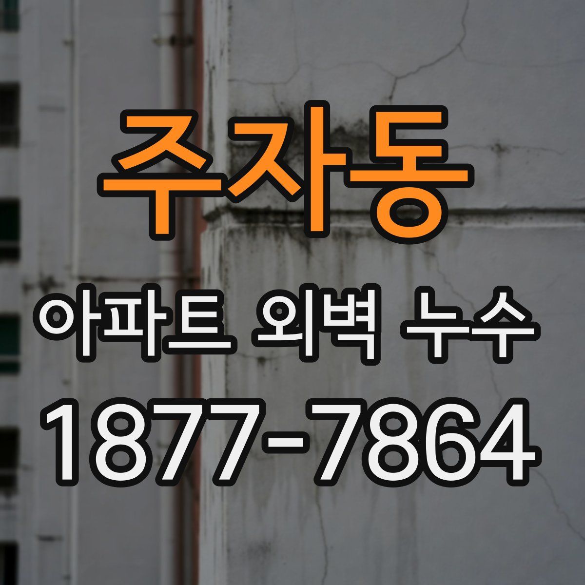 주자동 아파트 외벽 누수
