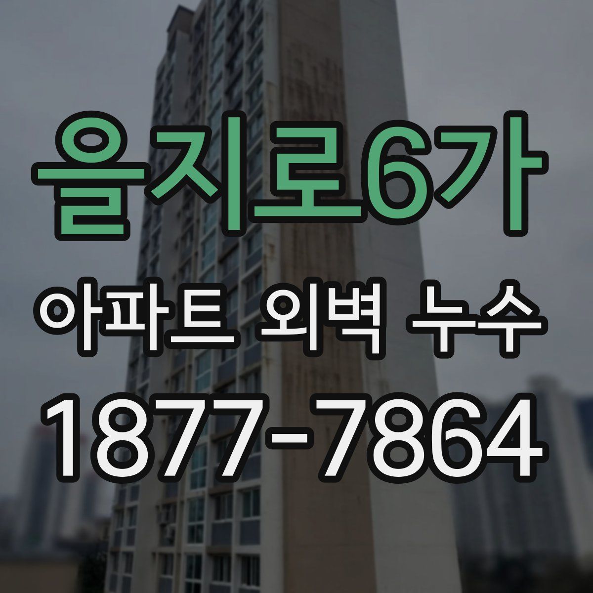 을지로6가 아파트 외벽 누수