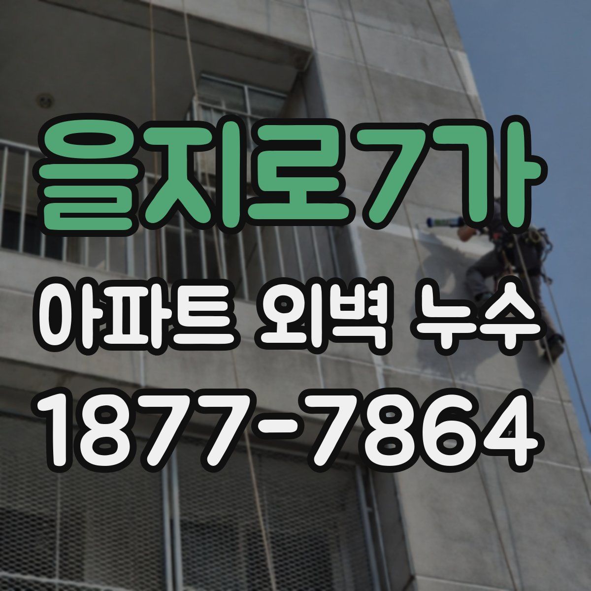 을지로7가 아파트 외벽 누수