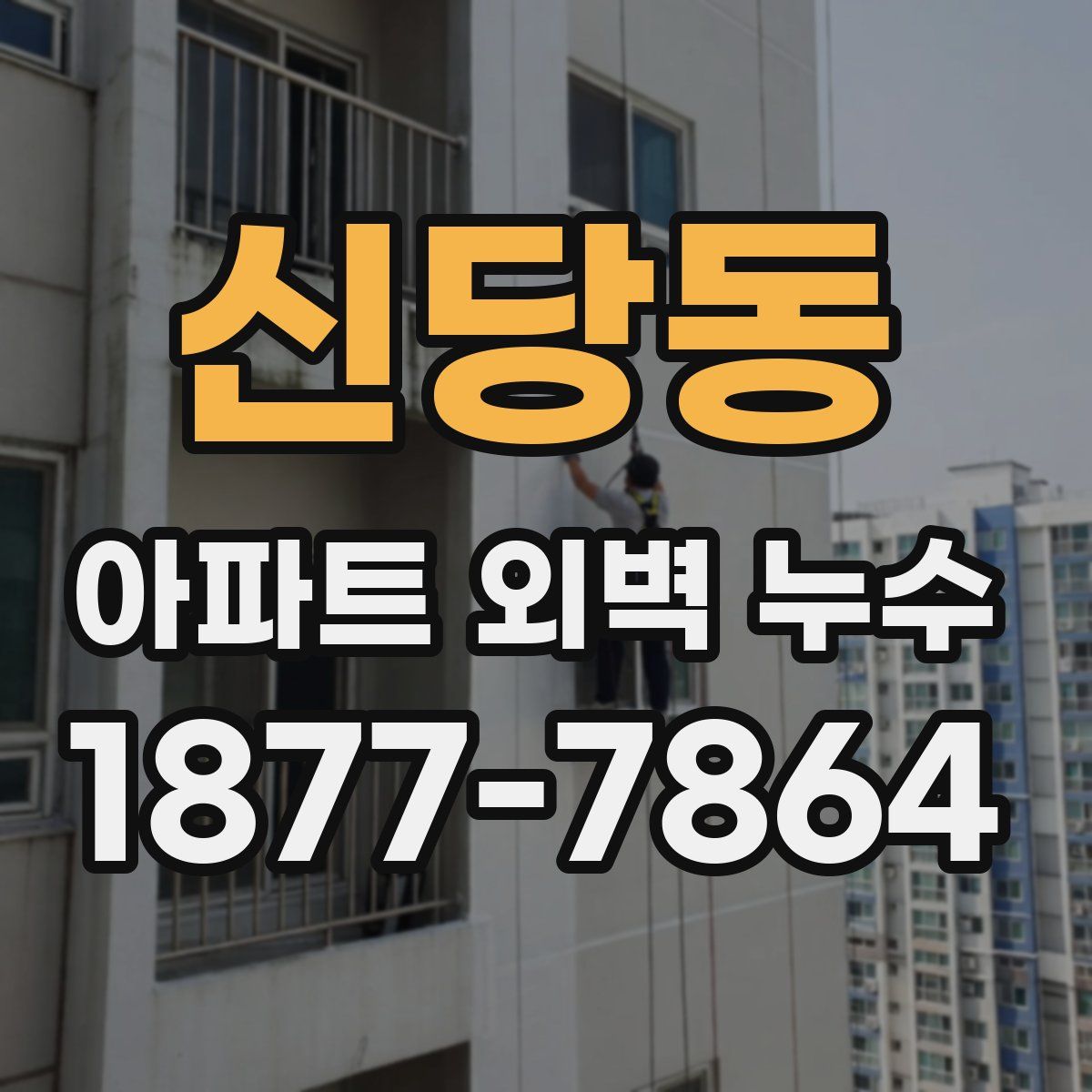 신당동 아파트 외벽 누수