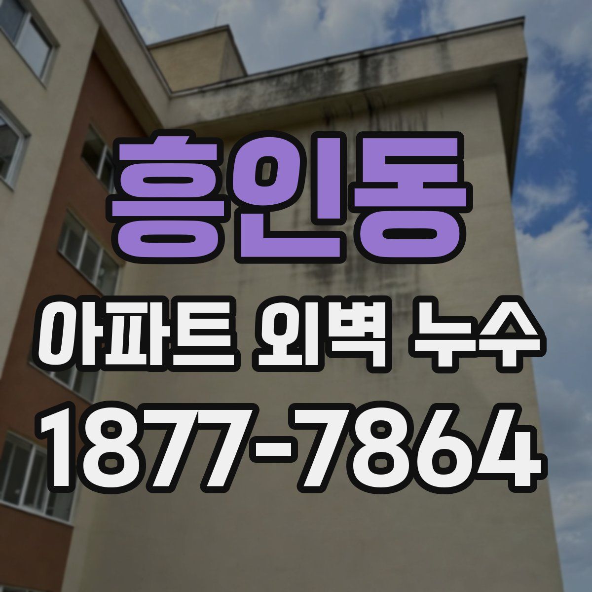 흥인동 아파트 외벽 누수