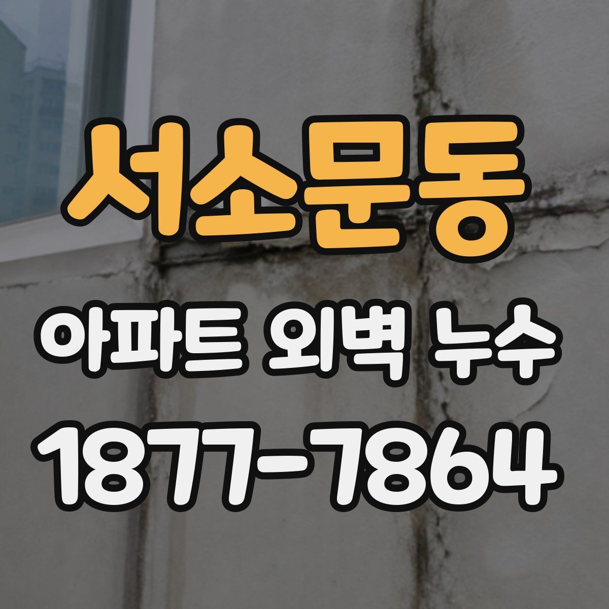 서소문동 아파트 외벽 누수