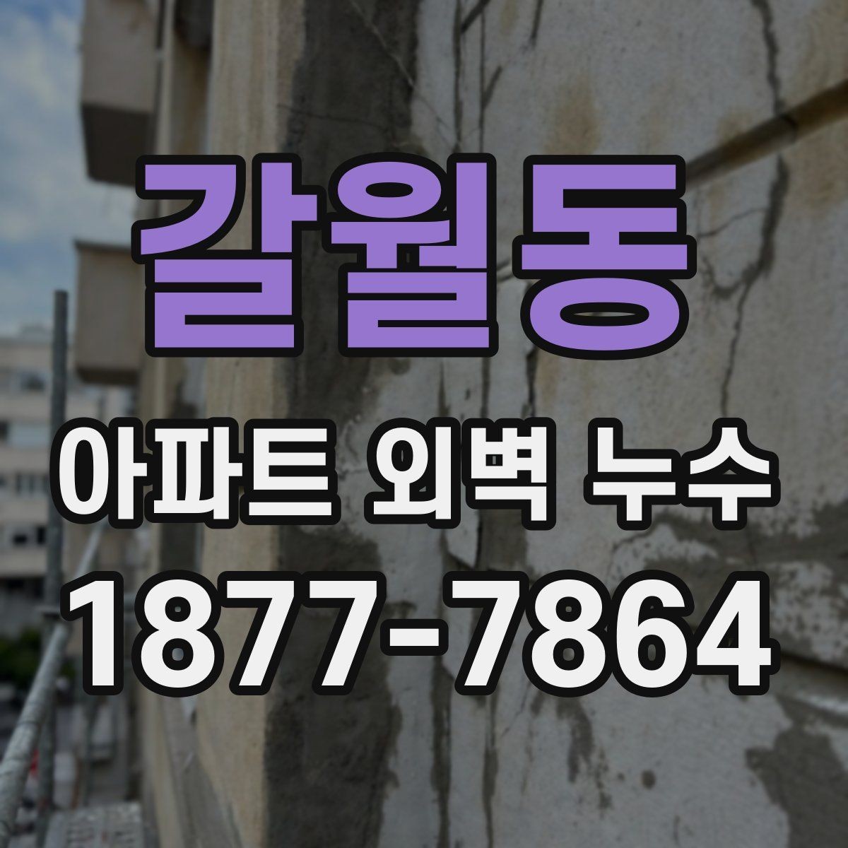 갈월동 아파트 외벽 누수 발생 원인을 단계별로 살펴보기