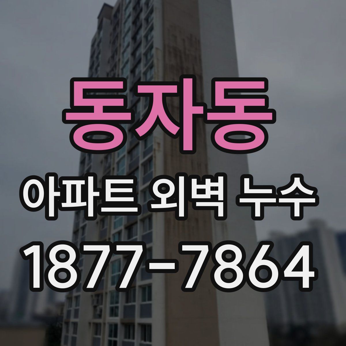동자동 아파트 외벽 누수
