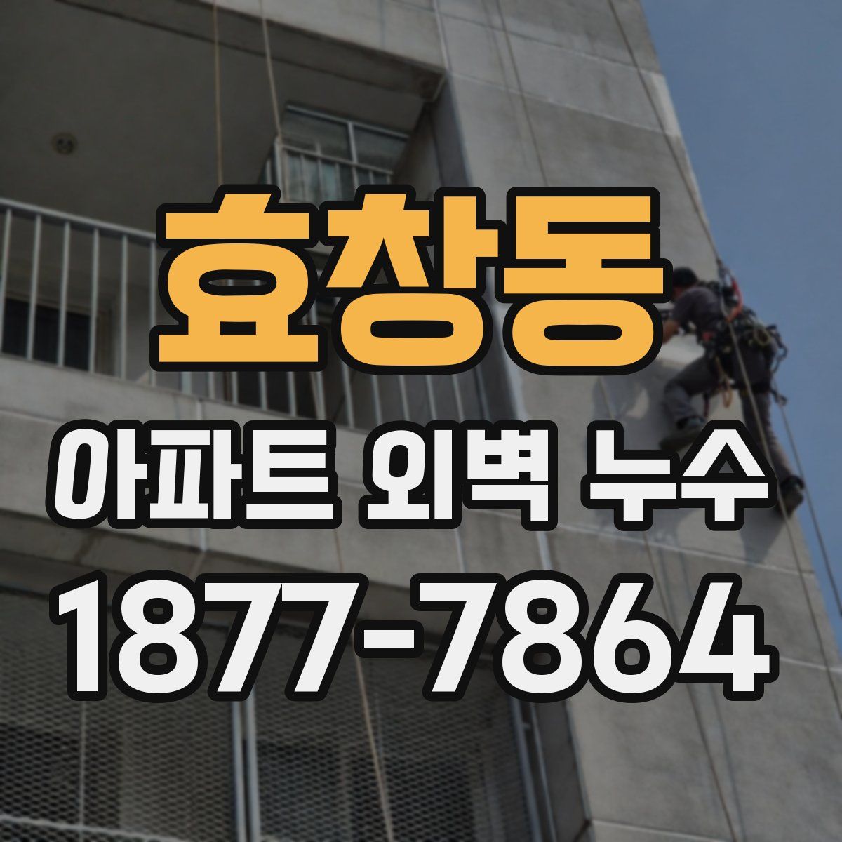 효창동 아파트 외벽 누수