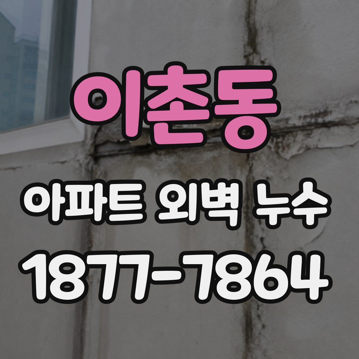 이촌동 아파트 외벽 누수