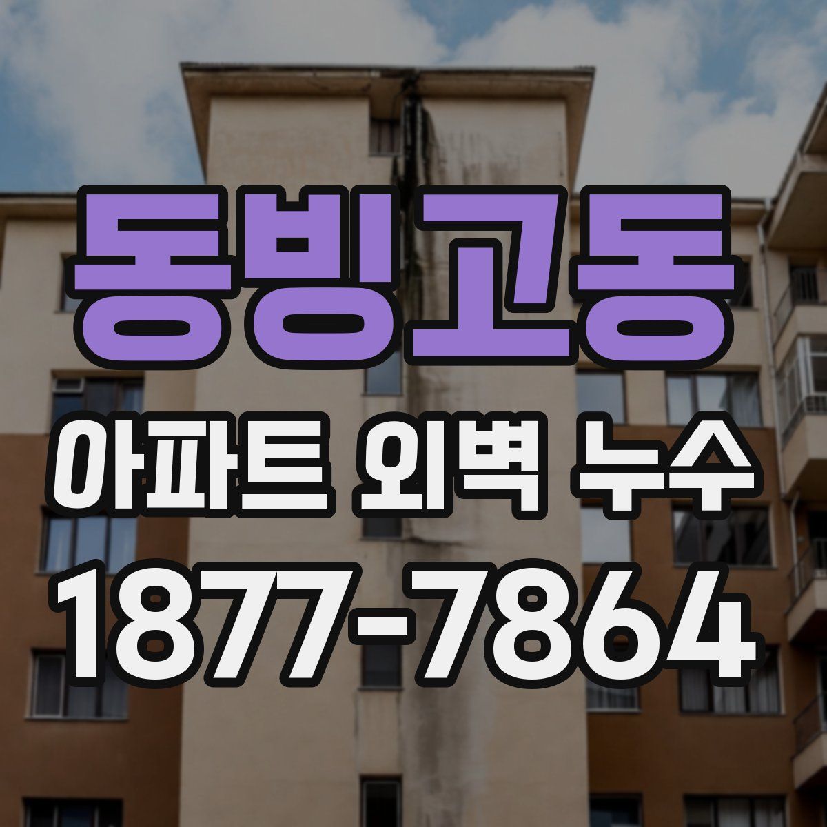 동빙고동 아파트 외벽 누수